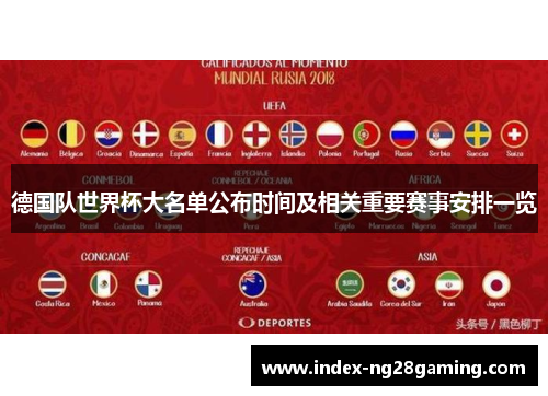 德国队世界杯大名单公布时间及相关重要赛事安排一览
